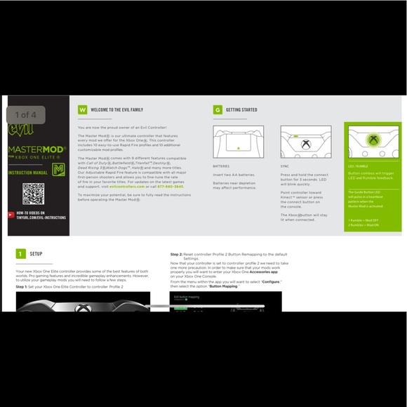 MODDED Xbox elite controller (Evil controllers) - Picture 4 of 7